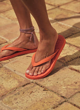 Load image into Gallery viewer, Rudolph Care &amp; Sleepers | Orange Flip Flops – Wide Strap | Size 37